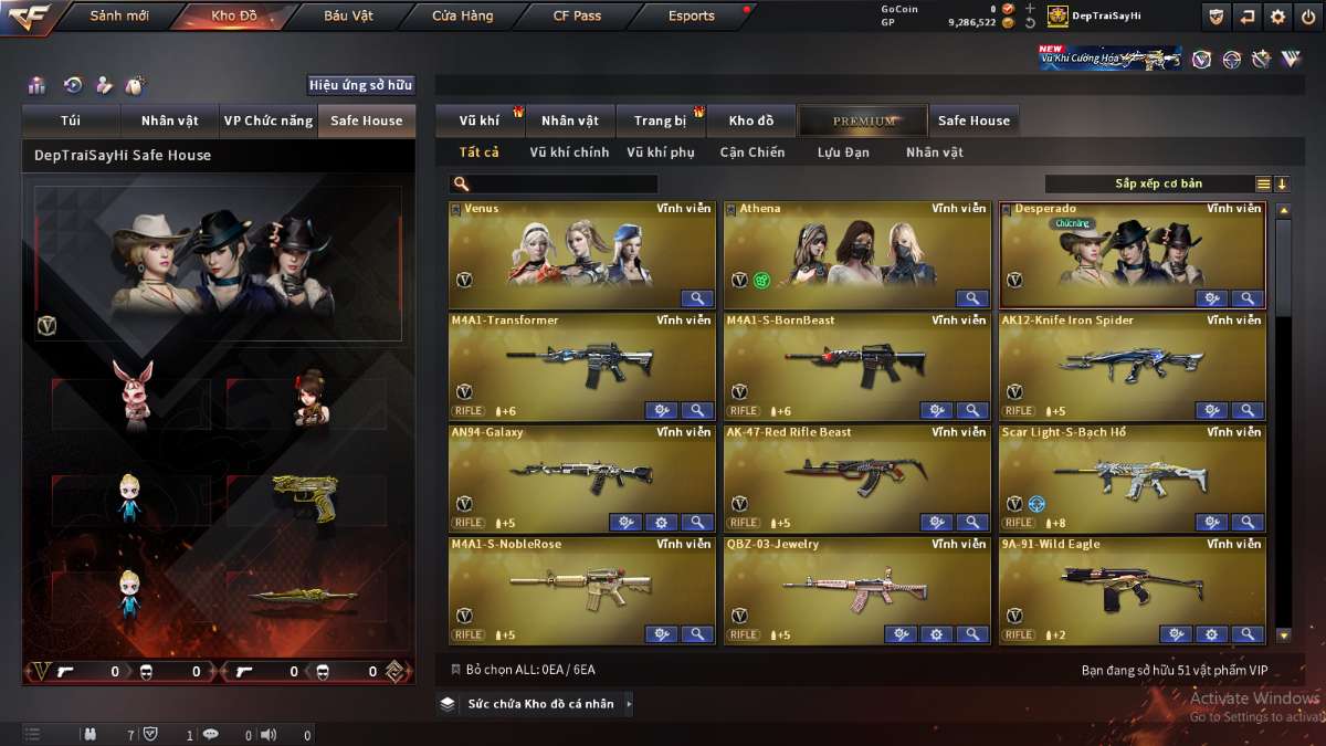 shop acc cf uy tin gia re